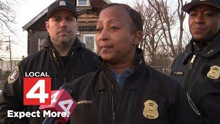 Detroit police Deputy Chief Jacqueline Pritchett talks double fatalities found in Detroit home