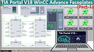 TIA Portal V18 WinCC Advanced how to create faceplate, UDT, FBD, DB of PLC S7-1500 tutorial Part1.