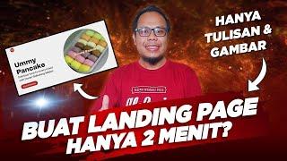  2 MENIT JADI - TIPS JITU CARA MEMBUAT LANDING PAGE GRATIS DI CANVA - SEMUA BISA BUAT