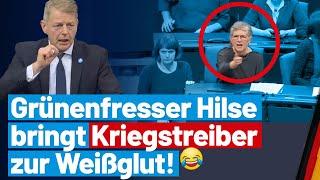 Grünenfresser Karsten Hilse bringt Kriegstreiber zur Weißglut! - AfD-Fraktion im Bundestag