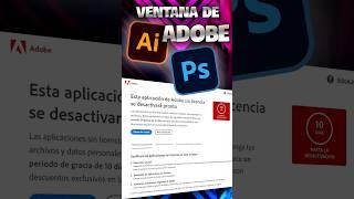 Ventana de licencia de adobe 2023 #shorts