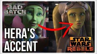 Hera Syndulla's Accent - The Bad Batch vs. Rebels