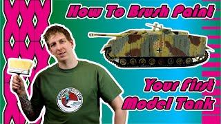 How to Brush Paint A Model Tank Starter Kit