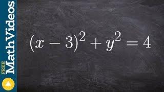 Graph a circle given in standard form