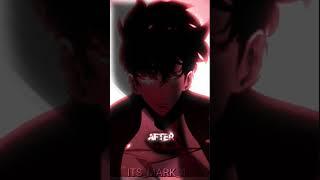 SUNG JIN WOO [BEFORE VS AFTER]  #all #anime #manga #sololeveling ##