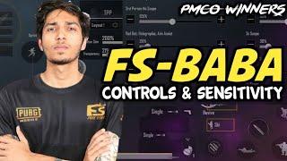 Pes Baba Sensitivity and Control Settings | Pes Baba Pubg Controls & Sensitivity | PMCO Winners