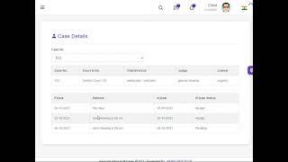 Legal Case Management Software - Client Panel