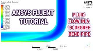 ANSYS Fluent Tutorial : Fluid Flow In a 90 degree Bend Pipe | ANSYS 2019 R2 Tutorial