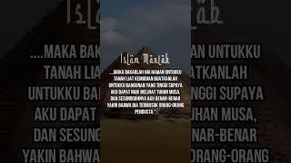 Alasan Firaun Membangun Piramida #shorts #dakwah #ceramah #islam #firaun #piramida