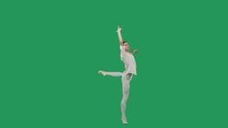 Beautiful Ballet Dancer on Green Screen Video Effect | No Copyright Stock Video