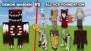 DEMON WARDEN vs SCP Foundation / DEMON WARDEN vs ALL SCP mobs in Minecraft.