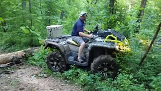 Can-Am Outlander XMR 1000 vs. Polaris Sportsman Highlifter 850 in a little friendly competition.