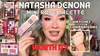 NEWNATASHA DENONA MINI ROSE PALETTE| DEMO, SWATCHES, COMPARISONS