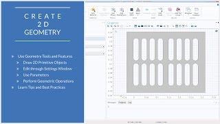 How to Build 2D Geometries in COMSOL Multiphysics®