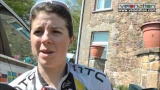 Evelyn Stevens talks about her long-distance break in Flèche Wallonne