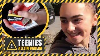 Elena (16) & Angelina (13) kaufen ZIGARETTEN! | Teenies allein daheim | Kabel Eins