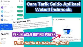 Cara Tarik Saldo Apk Webull Indonesia ke Rekening Bank - Penjelasan Buying Power dan Cash Balance