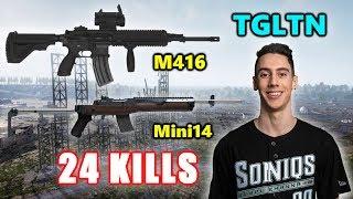 TGLTN - 24 KILLS - M416+Mini14 - SOLO - PUBG