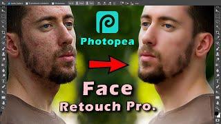 Photopea Tutorial | Face Retouching | Photopea Photo Editing