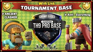 Th 9 war base 2023 | Townhall 9 cwl base with link | Tournament war base th9 | th9 base anti dragon