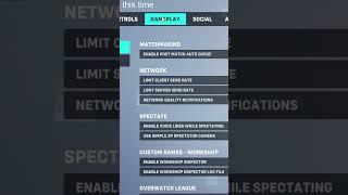 OW Settings to Reduce Latency