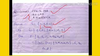 Conversion of CFG to PDA - lecture104/toc