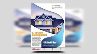 Modern Business Flyer | Photoshop Tutorial (Real Estate Flyer)