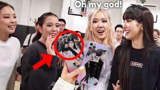 BLACKPINK reacts to a fan’s Jenlisa phone case