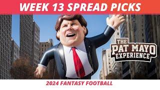 2024 NFL Week 13 Spread Picks, Predictions | Cust Corner: Bumper Stickers, Sauce Collection & Apps