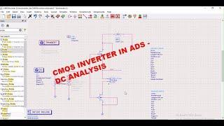 CMOS INVERTER IN ADS - DC ANALYSIS