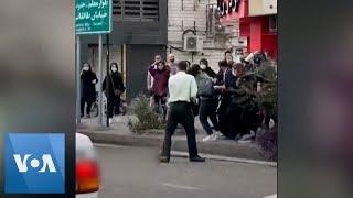 Iranian Police Scuffle with Protesters in Rasht  | VOA News