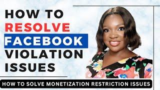 How to Resolve Facebook Monetization Policy Violation Issues