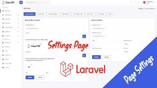 Add page settings in HR Laravel 9 | System Management