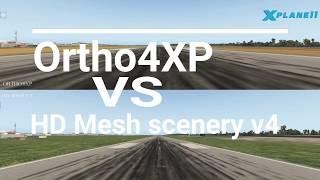 X-Plane 11 Mod : Playing only with Ortho4xp VS HD Mesh Scenery v4