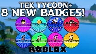 TeK Tycoon+ on Roblox - 8 new badge reveal trailer