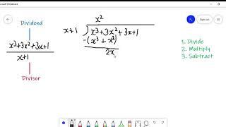 Polynomial Long Division Example 1