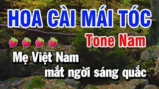 Hoa Cài Mái Tóc Karaoke Tone Nam ( Son Thứ Gm ) Huỳnh Lê