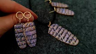 beautiful polymer clay veneer tutorial. polymer clay Jewelry tutorial