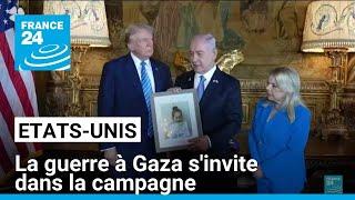 Aux États-Unis, la guerre à Gaza s'invite dans la campagne avec la visite de Benjamin Netanyahu