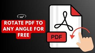 How to Rotate PDF to Any Angle for Free online| PDF Rotate and Save|  Supertools