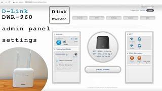 D-Link DWR-960 4G Router Wi-Fi • Admin panel login and settings overview