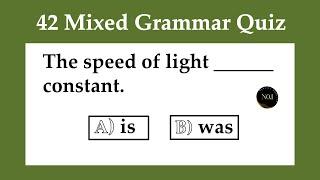 42 Grammar Quiz | English Grammar Mixed test | Test your English | No.1 Quality English