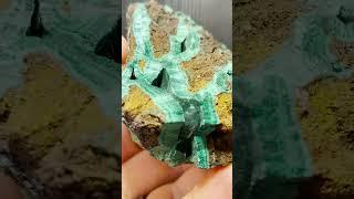 Fibrous Malachite from the Lavender Open Pit Mine in Bisbee, Arizona - DallasStoneworks.com