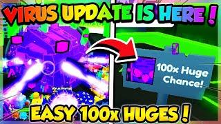 VIRUS UPDATE IS INSANE!! 100x HUGE EGGS ARE BACK!! (Pet Simulator 99 Roblox)