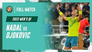 Nadal vs Djokovic 2022 Men's quarter-final Full Match | Roland-Garros