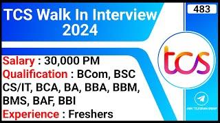 TCS Walk In Interview 2024 | Salary 30K Per Month | Fresher Eligible | Full Time Jobs
