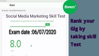 fiverr social media marketing skill test 2020,social media marketing test fiverr answers,SMM fiverr,