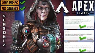 Apex Legends Season 12 : How To Fix crashing PC | Apex legends Defiance Freezing,Hung Error(Fix)