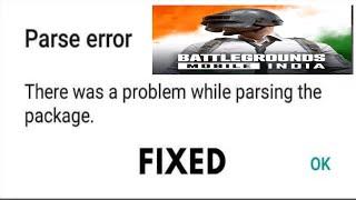 BGMI | Parse error There was a problem while parsing the package problem fix in battleground mobile