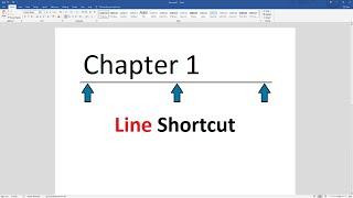 How to Add Underlines to Chapter Headings in Microsoft Word